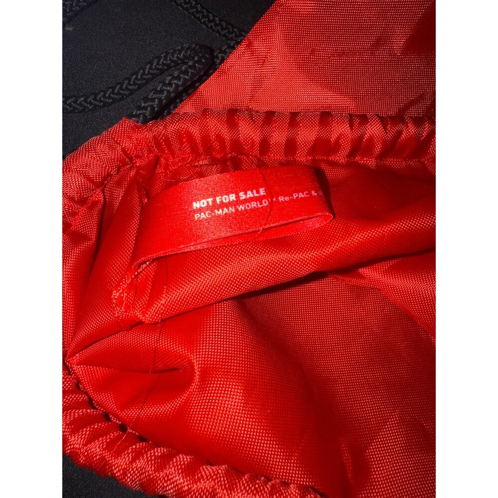 2022 SDCC PAC-MAN WORLD RE-PAC Red Drawstring Backpack Promo RARE! - Picture 4 of 4
